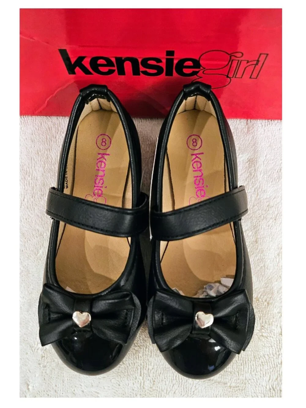 Kensie Girl Black Patent Dress Shoes